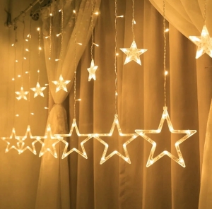 Girlanda Oświetlenie Bożonarodzeniowe Gwiazdy