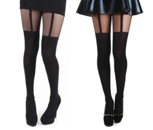 Rajstopy damskie jak pończochy