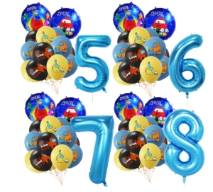 Zestaw balonów urodzinowych CYFRA 