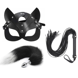 Zestaw maska KOT zestaw Bdsm 