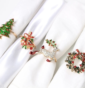 Bożonarodzeniowa Klamra do serwetek 