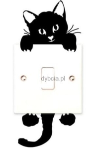 Naklejka na kontakt, drzwi KOTEK