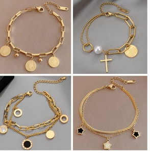 Warstwowa bransoletka damska 