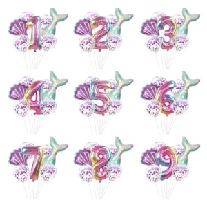 Zestaw balonów Syrenka 32 sztuki 