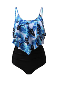 Strój kąpielowy z wysokim stanem f0016new