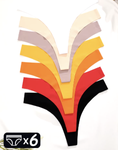 Zestaw 6 bezszwowych stringów 029  