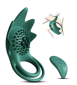 Nakładka na penisa z kolcami + pilot 073