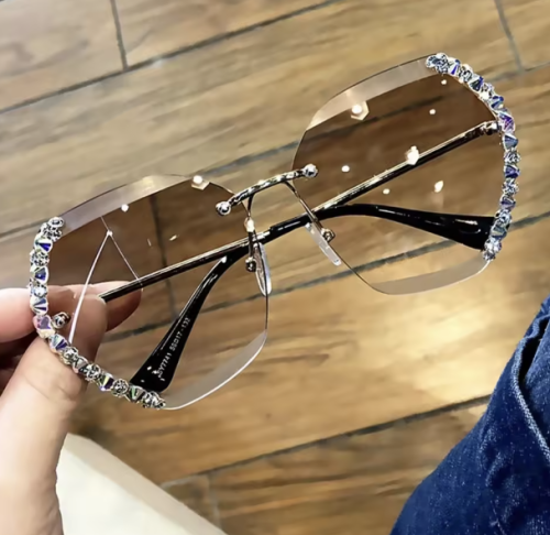 Okulary przeciwsłoneczne z cyrkoniami