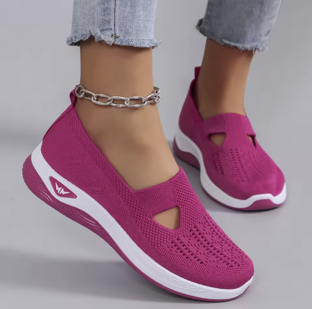 Lekkie buty sportowe damskie z siateczką