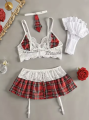 Komplet bielizny w stylu sexy uczennicy