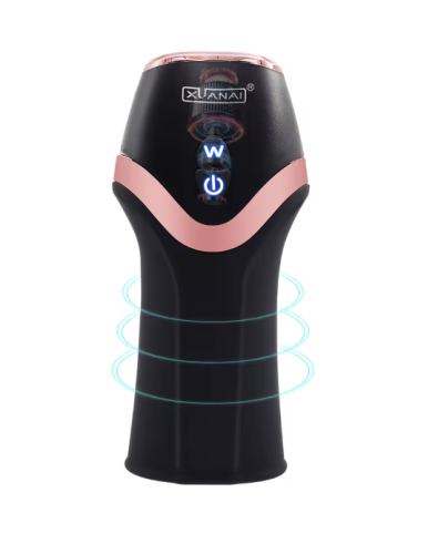 Stylowy masturbator męski XUANAI z 12 trybami wibracji. Miękki silikon, wodoodporność, ładowanie USB, łatwe czyszczenie i dyskretna wysyłka. Sprawdź teraz!