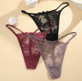 Zmysłowy zestaw 6 sztuk koronkowych stringów damskich w różnych kolorach. Komfortowe, elastyczne, idealne na co dzień i wyjątkowe okazje. Sprawdź wymiary i wybierz swój rozmiar!