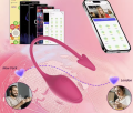 Wibrator sterowany aplikacją w telefonie Bluetooth. Bezprzewodowe jajko wibracyjne z pilotem, 9 trybów, silikon medyczny. Idealny dla par na odległość. Dybcia.pl.
