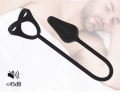 Podwójna nakładka na penisa z korkiem analnym i pilotem. Pierścień erekcyjny, stymulacja prostaty, 10 trybów wibracji. Silikon medyczny. Dybcia.pl.