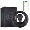 Wibrujący pierścień erekcyjny z masażerem łechtaczki i pilotem. 9 trybów wibracji, silikon medyczny, sterowanie aplikacją. Idealny dla par.