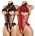 Koronkowe body erotyczne S-3XL z odkrytym biustem