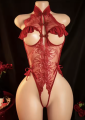 Koronkowe body erotyczne S-3XL z odkrytym biustem