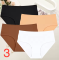 Bezszwowe majtki damskie – zestaw 4 sztuki. Wygodna bielizna niewidoczna pod ubraniem, miękka i elastyczna, idealna na co dzień.