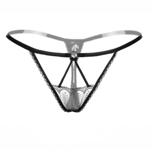 Stringi damskie koronkowe z paseczkami 455