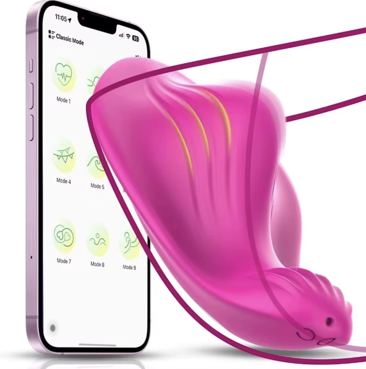 Wibrator do noszenia Butterfly z aplikacją | 9 trybów | Dybcia.pl