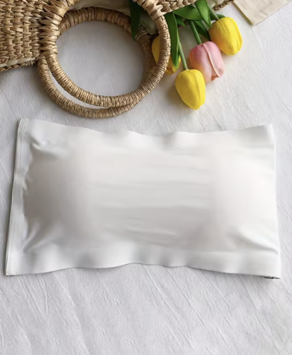 Biustonosz bandeau bez ramiączek z ozdobnym tyłem