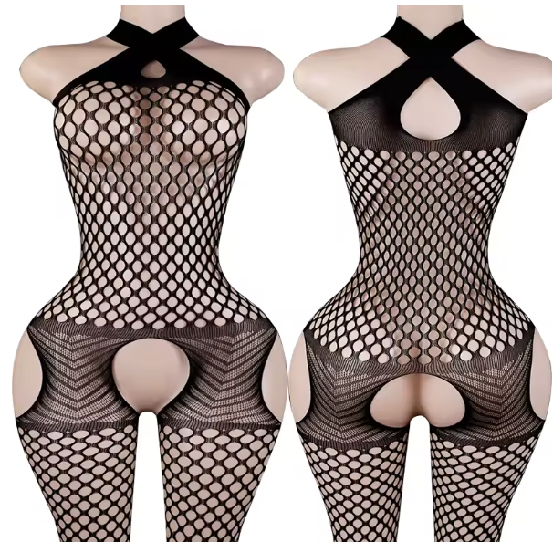 Zestaw 3 zmysłowych bodystocking damskich w różnych wzorach. Elastyczna siateczka, rozmiar uniwersalny i 3 efektowne fasony w jednym zestawie.