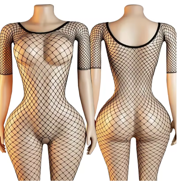 Zestaw 3 zmysłowych bodystocking damskich w różnych wzorach. Elastyczna siateczka, rozmiar uniwersalny i 3 efektowne fasony w jednym zestawie.