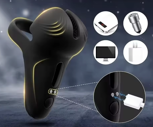 Męski wibrator 3w1 z pilotem i 10 trybami wibracji. Stymulacja penisa, jąder i krocza, ergonomiczny kształt oraz ładowanie magnetyczne.