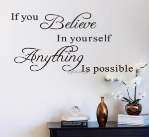 Naklejka na ścianę NAPIS