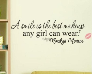 Naklejka na ścianę SMILE usta